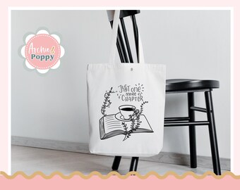 Floral Buch Tasche Tote | Blumen Frühling Tote Shopper Sommer Tasche Umweltfreundliche Tasche Wiederverwendbare Einkaufstasche Personalisierung Bibliothekstasche