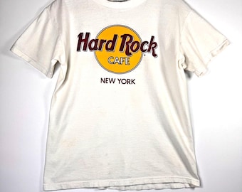 Camiseta vintage del Hard Rock Cafe de Nueva York de los 90, talla pequeña para mujer
