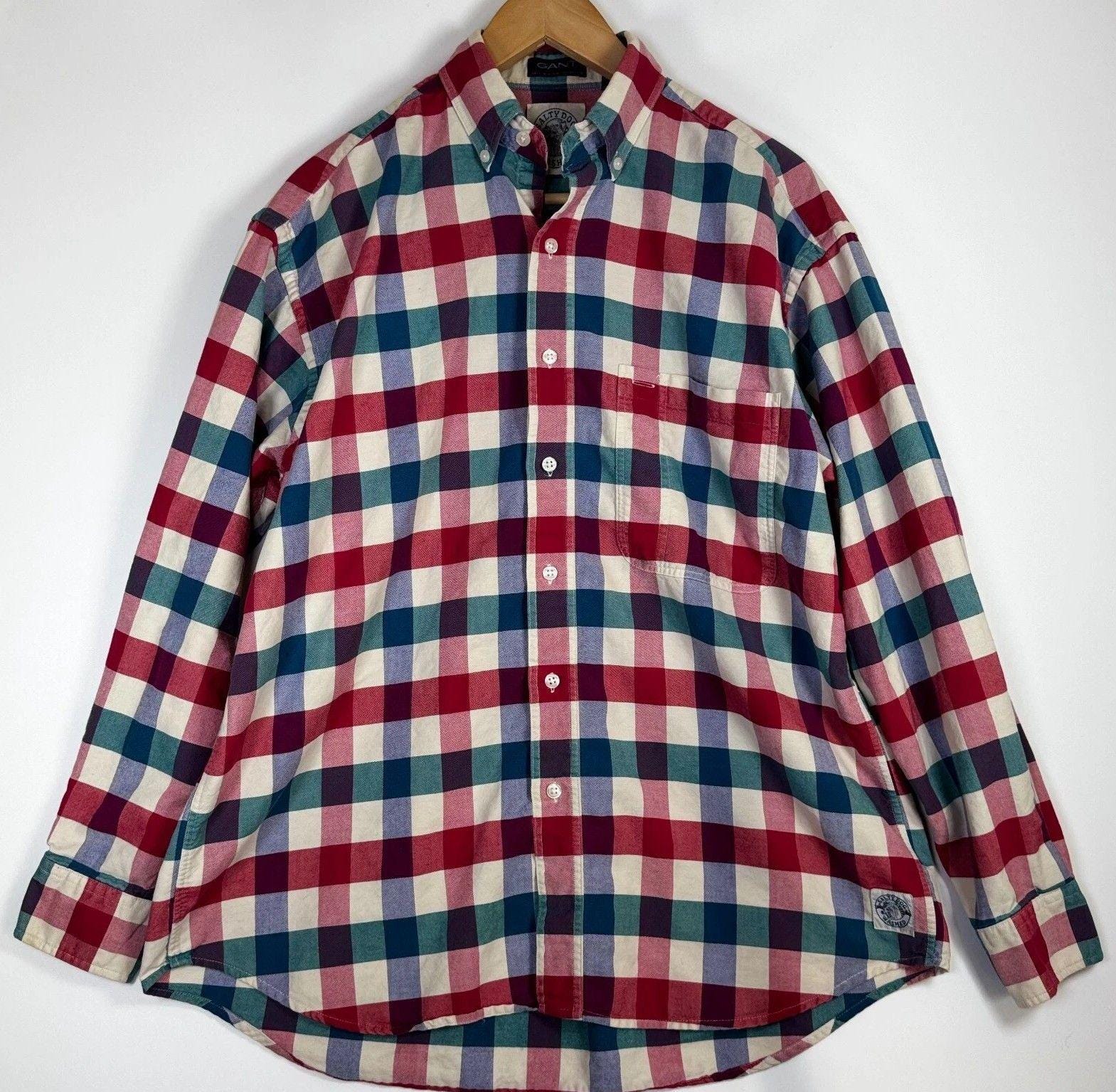 トップス VINTAGE CHECK SHIRT 80s Vintage 80s Checkered Long Sleeve Shirt | ThriftTale