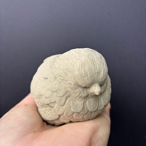 1 Stück. Dekorativer Vogel aus Beton, ein natürlicher und dauerhafter Akzent für Haus und Garten