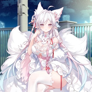 Cute VTuber Model | Permade Vtuber Model | Twitch Youtube Streamer - Vtube Studio - FULLY RIGGED - PNGTuber - Ready to use
