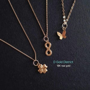 18K real gold charm, dainty charm, minimalist jewelry