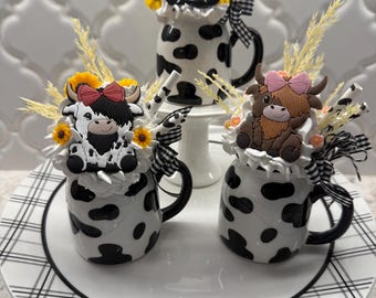 Fake Bake Highland Cow Drink Mini Mug