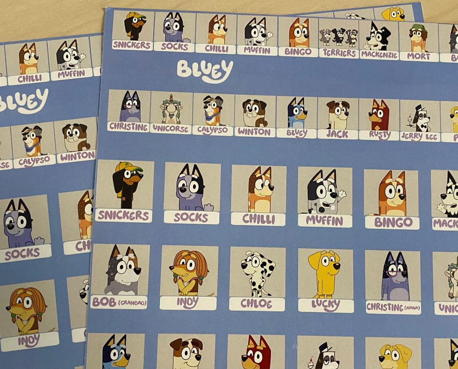 Guess Who Characters Sheet Printable