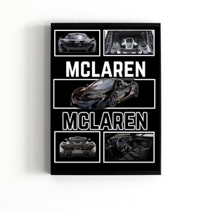 Mclaren P1 Poster | Digital Download | Hyper Car Poster | Super Car Print | American Muscle Car Art | Home Decor | Wall Decor |Car Poster