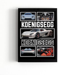 Koenigsegg CC850 Poster | Digital Download | Hyper Car Poster | Super Car Print | American Muscle Car Art |Home Decor| Wall Decor|Car Poster