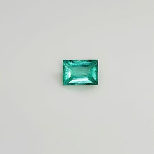 Muzo Emerald: 0.34 CT Rectangular Green Loose Gemstone from Columbia