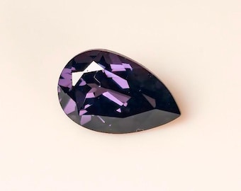 Natural 1 CT Purple Spinel: Pear Cut Untreated Loose Gemstone