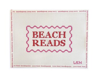 Beach Reads Needlepoint Canvas