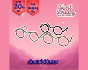 Handmade Outfit - Round Glasses fits all size - By YuriiDreamy