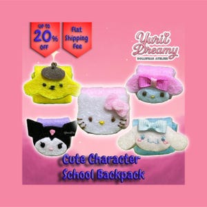 Cute Character School Backpack - Sylvanian Handmade Clothes - Size: Baby - YuriiDreamy