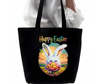 Conejo de Pascua PNG: Ilustración floral vibrante de conejo (300 DPI)