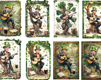 Paquete PNG divertido de Trump para el Día de San Patricio: diseños de camisetas y pegatinas (descarga digital)