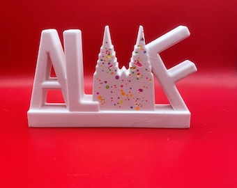 Alaaf lettering with confetti