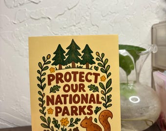 protect our national parks bumper sticker