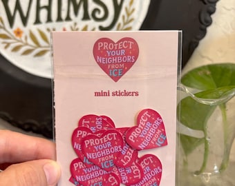 Skydda dina grannar från is mini-klistermärken - set med 12
