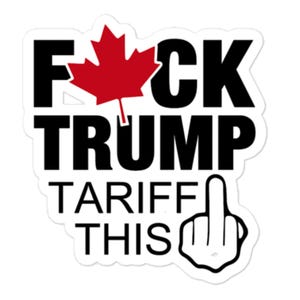 Stickers F-Trump coupés serrés sans bulles
