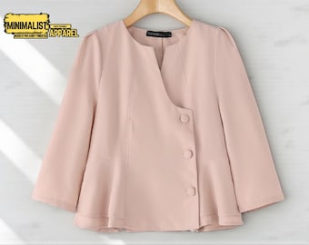 Elegante Button-Up Bluse | Schickes Langarm Top