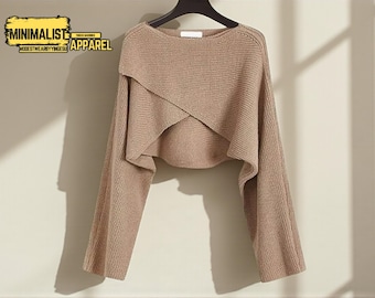 Unregelmäßige Strick Pullover | Eleganter Damen Pullover