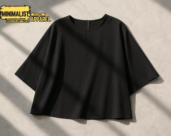 Casual Cotton Blouse | Autumn Sleeve Top | Loose Fit Shirt | Office Daily Wear | Soft Apparel Outfit | Relaxed Work Style