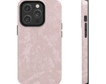 Capa de celular camuflada rosa bebê com vida real || iPhone 7 - 16 pro || Samsung Galaxy S21 - S24