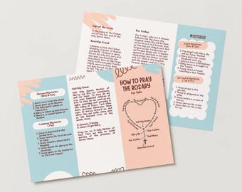 Mysteries of the Rosary Printable: Catholic School Activity (digital ...
