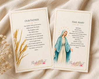 Catholic Prayer Printable PDF | Christian Prayer Cards