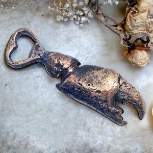 Solid Brass Claw Bottle Opener image 1