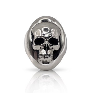Minimalist Skull Ring - Sterling Silver / Brass ~ Perry Gargano Handmade