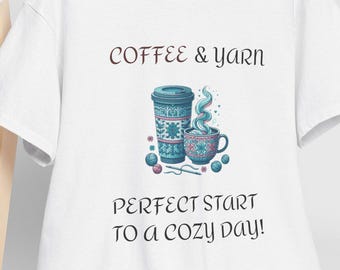 Cozy Coffee Tee: Unisex Heavy Cotton Shirt for Casual Wear