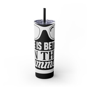 Personalisierter Skinny Becher mit Strohhalm, perfekt für Reisen, Fitness und Trinkbarkeit, ideal für Geschenke und den täglichen Gebrauch, 20 Unzen