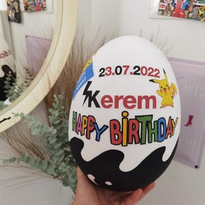Ovo Surpresa XXL Personalizado - Ideia de Presente para Volta às Aulas - Primeiro Dia de Aula - Presente de Volta às Aulas, Conteúdo do Cone Escolar, Cone Escolar imagem 17