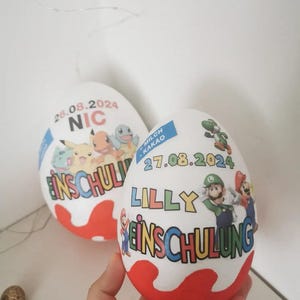 Ovo Surpresa XXL Personalizado - Ideia de Presente para Volta às Aulas - Primeiro Dia de Aula - Presente de Volta às Aulas, Conteúdo do Cone Escolar, Cone Escolar imagem 12