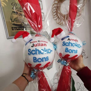 XXL Schokobons gepersonaliseerde cadeaus Kerstcadeau cadeau-idee - chocolade damescadeaus heren Kerst verjaardagscadeau