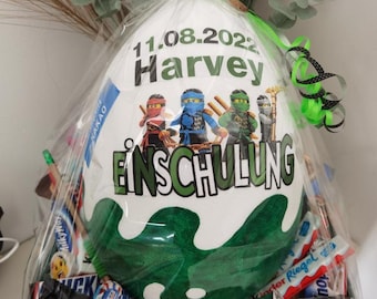 XXL Surprise Egg Personalized Gifts Back to School Gift Idea - First Day of School - Back to School Gift, School Cone Contents, School Cone