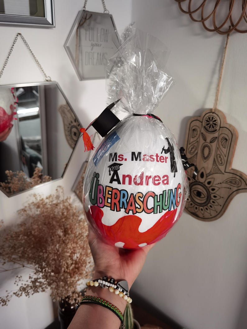 Ovo Surpresa XXL Personalizado - Ideia de Presente para Volta às Aulas - Primeiro Dia de Aula - Presente de Volta às Aulas, Conteúdo do Cone Escolar, Cone Escolar imagem 18