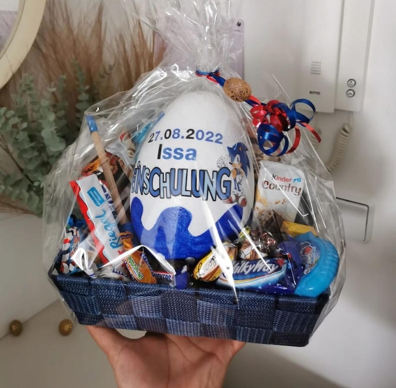 Ovo Surpresa XXL Personalizado - Ideia de Presente para Volta às Aulas - Primeiro Dia de Aula - Presente de Volta às Aulas, Conteúdo do Cone Escolar, Cone Escolar imagem 15