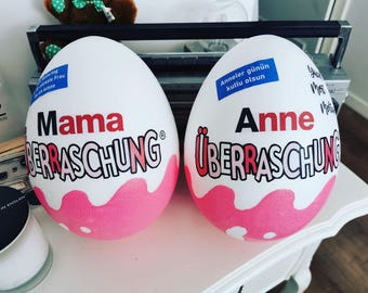Mother's Day XXL Surprise Egg Personalized Gifts Gift for Mom Father's Day Gift Idea - Chocolate Women's Gifts Grandma - Women's Gift Idea