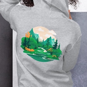Nature Hoodie – Forest Hoodie – Mountain Hoodie - Adventure Hoodie - Hiking Gift for Outdoorsy People