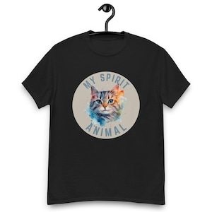 My Spirit Animal Cat Shirt - Spirit Animal Gift - Cute Cat Lover Shirt - Animal Art T-Shirt