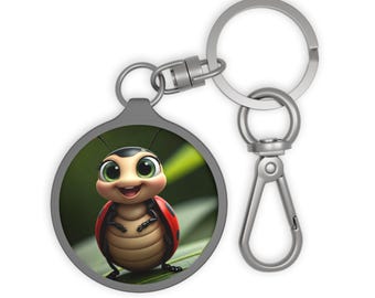 Ladybug Keyring Tag, Ladybug  Keychain, Ladybug Bag Charm, Animal Lover Gift, Pet Owner Accessory