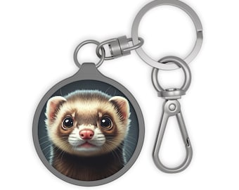 Sleutelhangersleutelhanger fretten, sleutelhanger fretten, tasbedel fretten, cadeau dierenliefhebber, accessoire huisdier