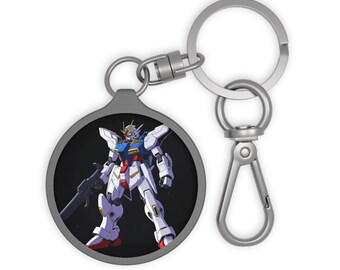 Anime Mecha Keyring Tag, Mecha Keychain, Mecha Bag Charm, mecha Lover Gift, Gamer Owner Accessory