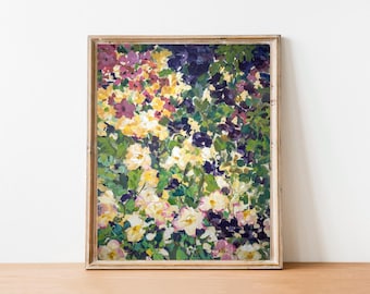 Floral Show No.1, Fine Art Print, Flower Garden Art, Floral Wall Decor, 8x10, 11x14, 16x20
