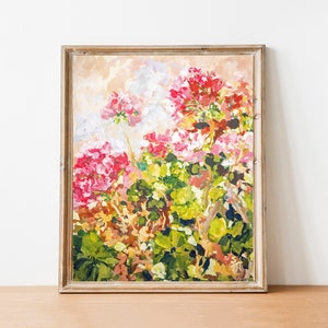 Flower Garden Art Fine Art Print 8x10 Hydrangea and Roses No.1 Hydrangea Art Print 11x14 Floral Wall Decor