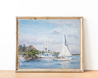 Afternoon Sailing, Fine Art Print, Coastal Paintings, 8x10, 11x14, 16x20