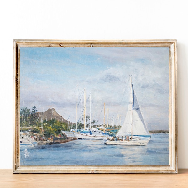 Afternoon Sailing, Fine Art Print, Coastal Paintings, 8x10, 11x14, 16x20