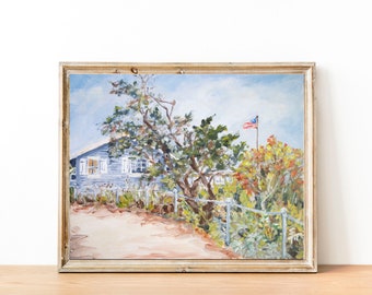 Beach Cottage, Fine Art Print, Coastal Paintings, 8x10, 11x14, 16x20