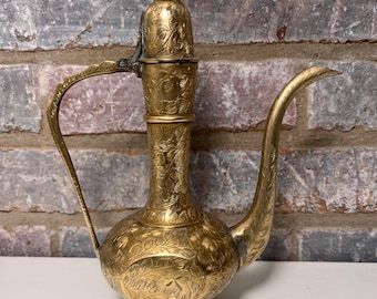 トルココーヒーポット – ヴィンテージの手作業で仕上げられた真鍮製