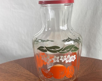 Vintage 1950's Small Glass Orange Juice Pitcher Tilted Ball Design and 4 Juice  Glasses Decorated With Oranges - Etsy
